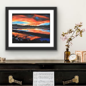 Nancy’s Sunset Giclée-Druck auf handgeschöpftem Baumwollpapier