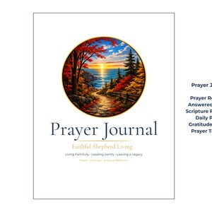 Faithful Shepherd Prayer Journal | Printable Prayer Journal | Christian Prayer Binder | Daily Prayer Planner | Scripture Reflection PDF