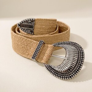 Woven Straw Belts for Women - Etsy display picture 1