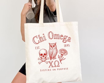 Custom Tote Bag Chi Omega