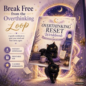 Werkboek 'Overmatig piekeren resetten' | Werkbladen voor begeleide reflectie (digitale download)
