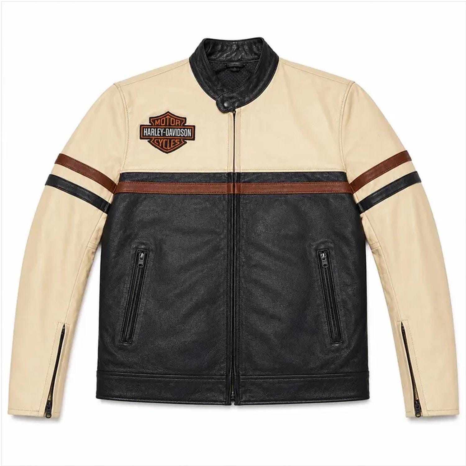 Cream Harley Davidson Jacket - Etsy