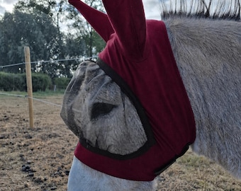 Máscara antimoscas para burros