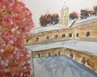 La Verna | Original-Aquarellgemälde | Kunstwerk Nr. 867