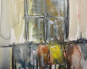 Panni al Sole | Original-Aquarell- und Tuschegemälde | Kunstwerk Nr. 872