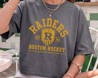 Comfort Colors Boxy Crop Top Boston Raiders Tee, Boston Raiders Boxy Tee