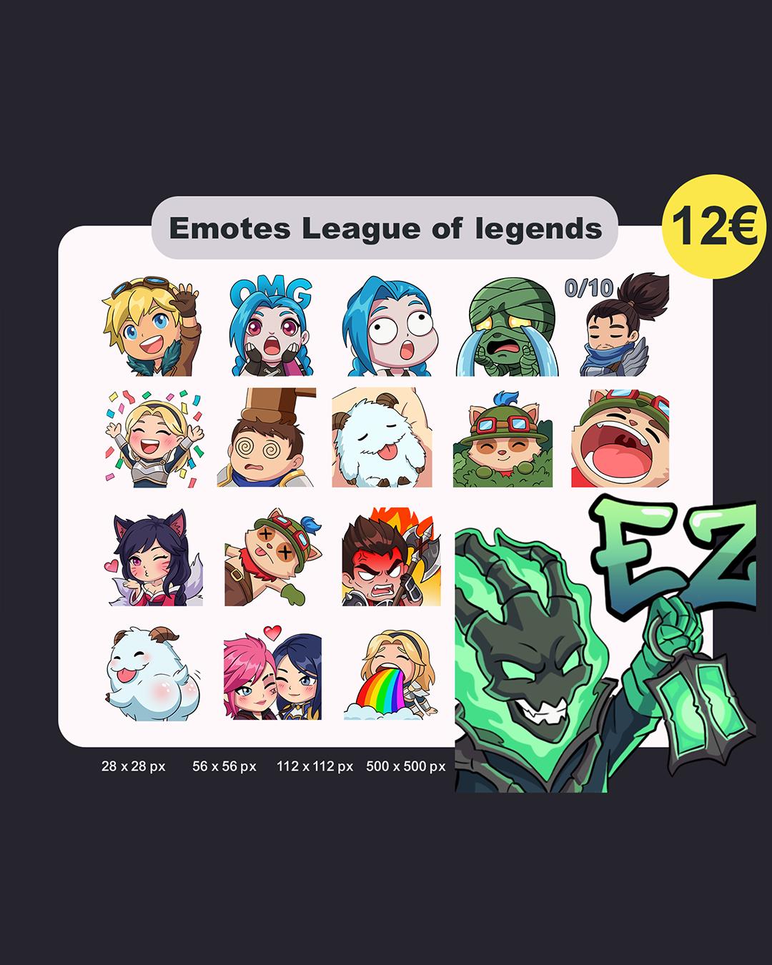 Lol emotes - Etsy 日本