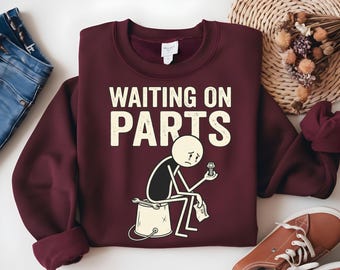 Waiting On Parts PNG, Mechanic Humor Graphic Gift, Automotive Repair Technician PNG, Funny Garage Worker Graphic PNG (Digital Download)