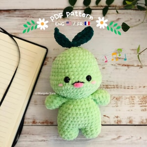 Mokoko Crochet Pattern PDF(English & French) | Cute Gaming Amigurumi | Fantasy Forest Creature | Instant Download