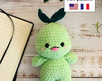 Mokoko Häkelanleitung (PDF, Englisch & Französisch) | Niedliches Gaming-Amigurumi | Fantasiewesen aus dem Wald | Sofort-Download