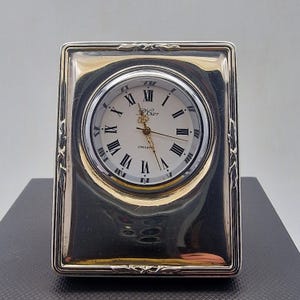 R. Carr Sterling Silver Clock - Etsy