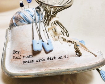 Baby Boy Shoe Pincushion