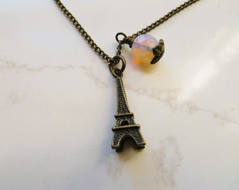 Eiffel Tower Necklace Sunrise in Paris