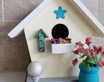 She Shed Birdhouse Cottage Decor on 100 Year Old Barnwood