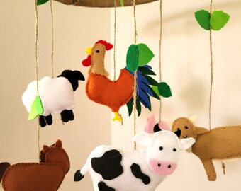 Farmhouse Animal Nursery Mobile