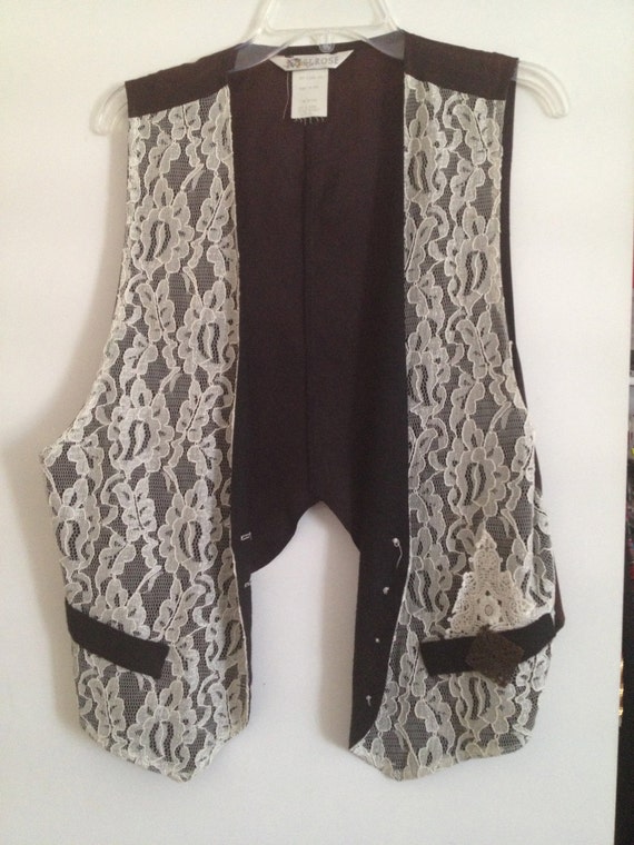 Items similar to Lace Vest on Etsy