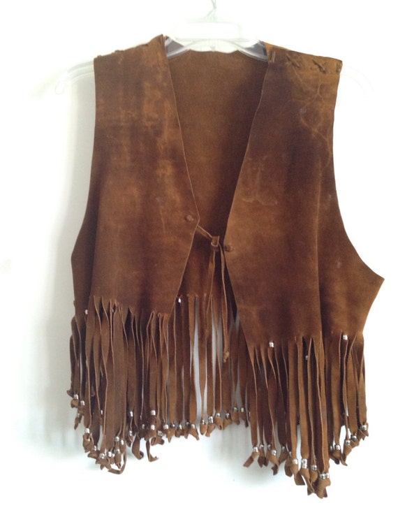Leather Fringe Vest