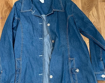 Veste vintage en jean Tudor Court