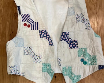 Vintage quilt vest