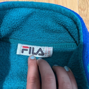 Bluza polarowa Fila XL w stylu vintage zdjęcie 3
