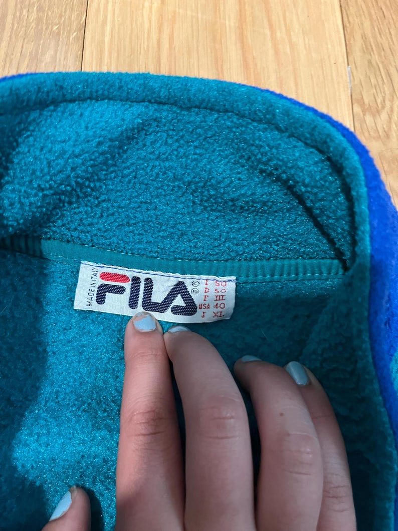 Bluza polarowa Fila XL w stylu vintage zdjęcie 3