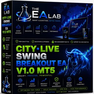 City Live Swing Breakout EA V1.0 MT5 / Robot de trading automatizado de oro en Forex (Descarga digital)