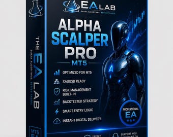 Alpha Scalper Pro MT5 EA | Automated Trading Robot for XAUUSD, Forex (Digital Download)