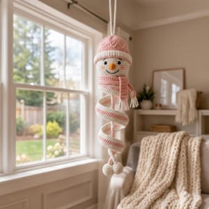 Crochet Spinning Snowman Pattern PDF, Christmas Amigurumi Ornament, Twister Snowman Crochet Tutorial, Hanging Holiday Decor 
Snowman Crochet Pattern PDF, Christmas Amigurumi Ornament, Spiral Hanging Decor Tutorial, Instant Download 
Crochet Spinning Snowman Pattern PDF, Christmas Amigurumi Ornament, Twister Wind Spinner Crochet Tutorial, Hanging Holiday Decor
