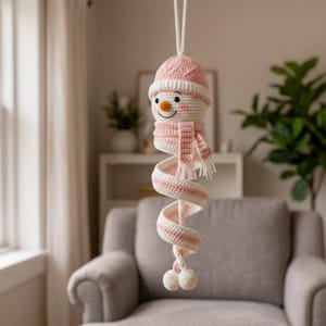 Crochet Spinning Snowman Pattern PDF, Christmas Amigurumi Ornament, Twister Snowman Crochet Tutorial, Hanging Holiday Decor 
Snowman Crochet Pattern PDF, Christmas Amigurumi Ornament, Spiral Hanging Decor Tutorial, Instant Download 
Crochet Spinning Snowman Pattern PDF, Christmas Amigurumi Ornament, Twister Wind Spinner Crochet Tutorial, Hanging Holiday Decor