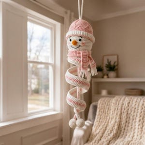 Crochet Spinning Snowman Pattern PDF, Christmas Amigurumi Ornament, Twister Snowman Crochet Tutorial, Hanging Holiday Decor 
Snowman Crochet Pattern PDF, Christmas Amigurumi Ornament, Spiral Hanging Decor Tutorial, Instant Download 
Crochet Spinning Snowman Pattern PDF, Christmas Amigurumi Ornament, Twister Wind Spinner Crochet Tutorial, Hanging Holiday Decor