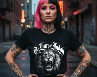Lion of Judah T-Shirt, Revelation 5:5 Bible Verse, Comfort Colors Christian Apparel
