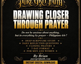 7-Day Christian Prayer Devotional, Spiritual Growth, Scripture Study (Digital Download)