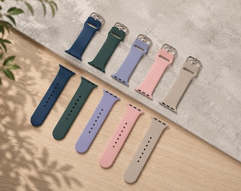 Silicone Apple Watch Band, Sport Strap for Ultra 2, Series 10 9 8 7 6 SE, Soft Replacement Wristband 38mm 40mm 41mm 42mm 44mm 45mm 46mm 49mm