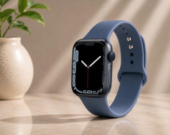 Silicone Apple Watch Strap, Soft Sport Band for Ultra 2 & Series 10 9 8 7 6 SE, Replacement Wristband, 38mm 40mm 41mm 42mm 44mm 45mm 46mm
