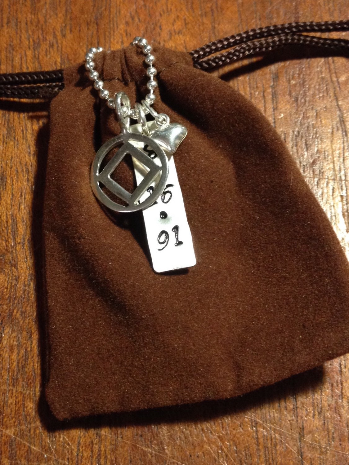 Sterling Silver Recovery Tag With Sterling Silver Recovery Etsy