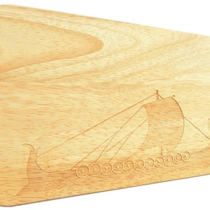 Breakfast Board Viking Viking Ship Engraving Longship Gift Tip Bread Board image 1