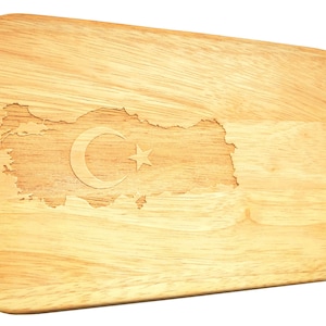 Breadboard Turkey Turquoise Breakfast Board Turkish Serving Board Gift Idea image 1