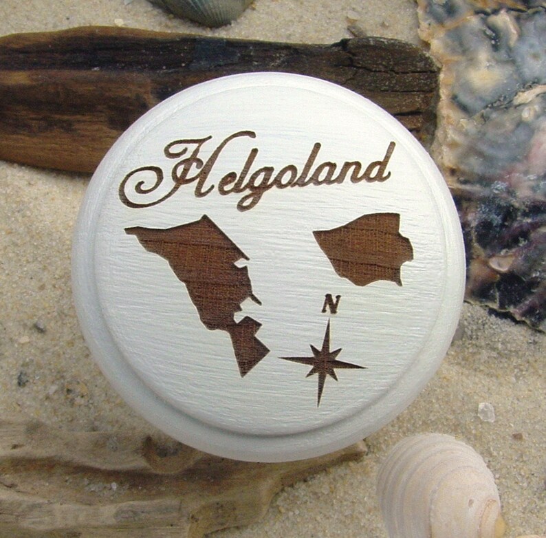 Furniture Knauf Helgoland North Sea Island dune engraving-Furniture Knob