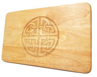 Brotbrett Keltischer Knoten Gravur Holz Kelten Frühstücksbrett keltische Kunst