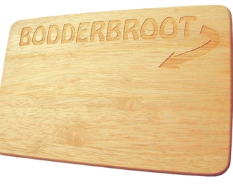 Breadboard Breakfast Bodderbroot Breakfast Board Serving Board Plattdeutsch