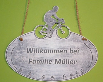 Porte bouclier course insigne demande gravure gravure sur bois - vélo de la plaque - étiquette - porte-