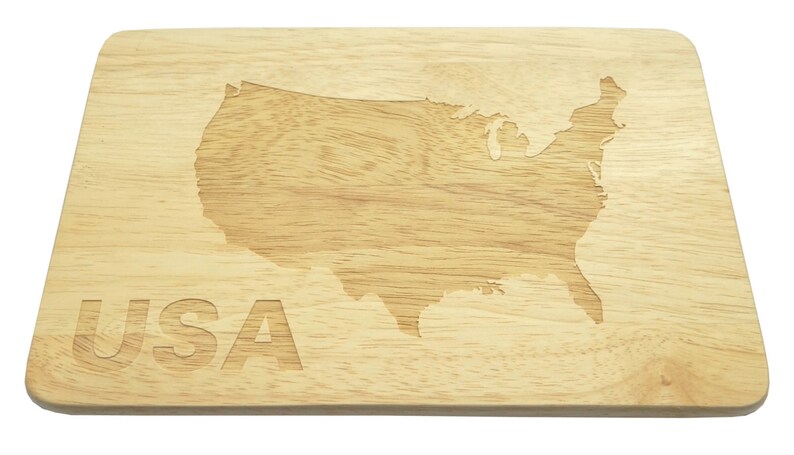 Breakfast Board USA American engraving Brotbrett Wood-Breakfast Board-engrave