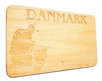 Planche à pain Danmark Danemark Petit-déjeuner Gravure danois scandinavegravure de bois