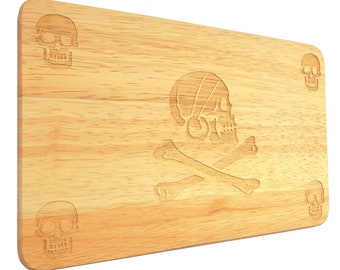 Breakfast Board Pirate Long Ben Pirate Bread Board maritim Pirates - Fine Engraving in Wood