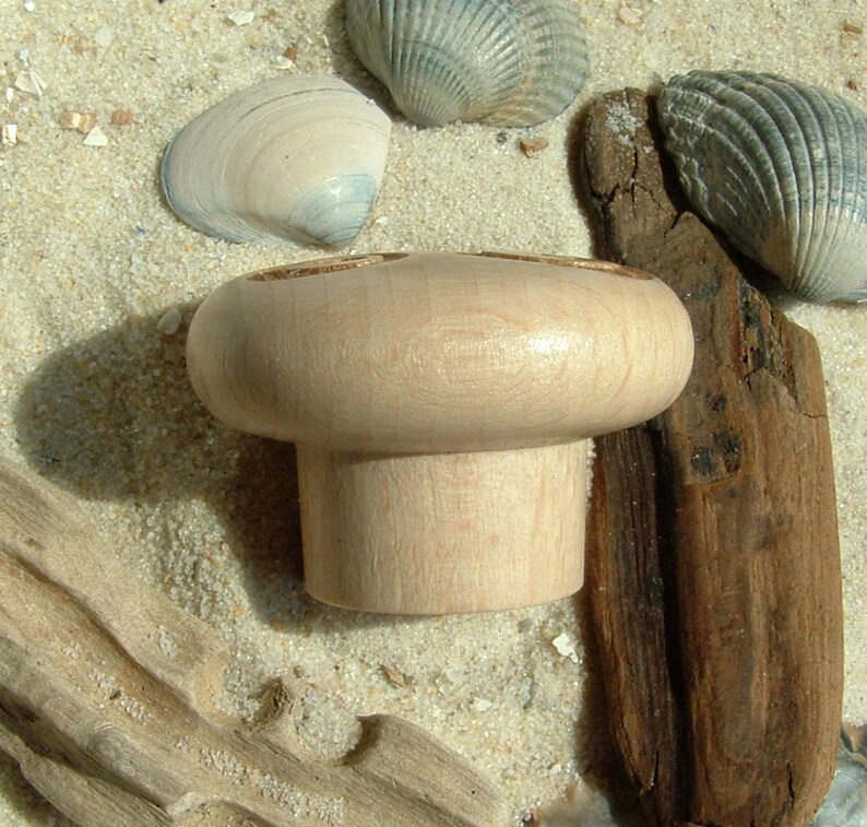 Furniture Knob Triskelion Engraving beech triple spiral-furniture knob-Beech-Celtic tribal-incl screw