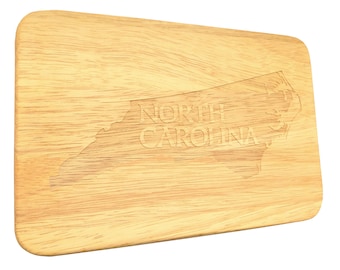 Planche à pain Caroline du Nord États-Unis Petit-déjeuner Planche de service États-Unis Gravure sur bois