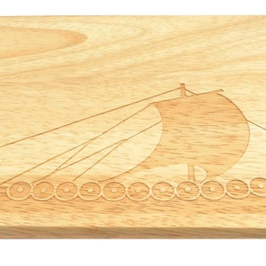 Breakfast Board Viking Viking Ship Engraving Longship Gift Tip Bread Board image 3