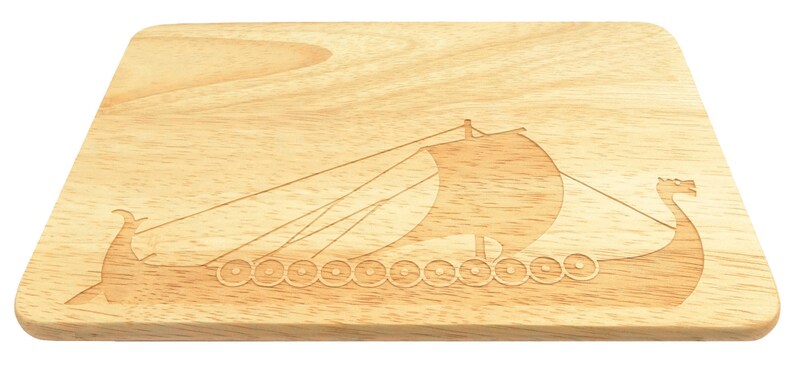 Breakfast Board Viking Viking Ship Engraving Longship Gift Tip Bread Board image 3
