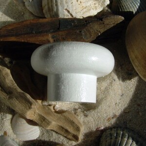 Furniture knob seagull maritim engraving Furniture button beech natural or white incl. screw furniture design image 3