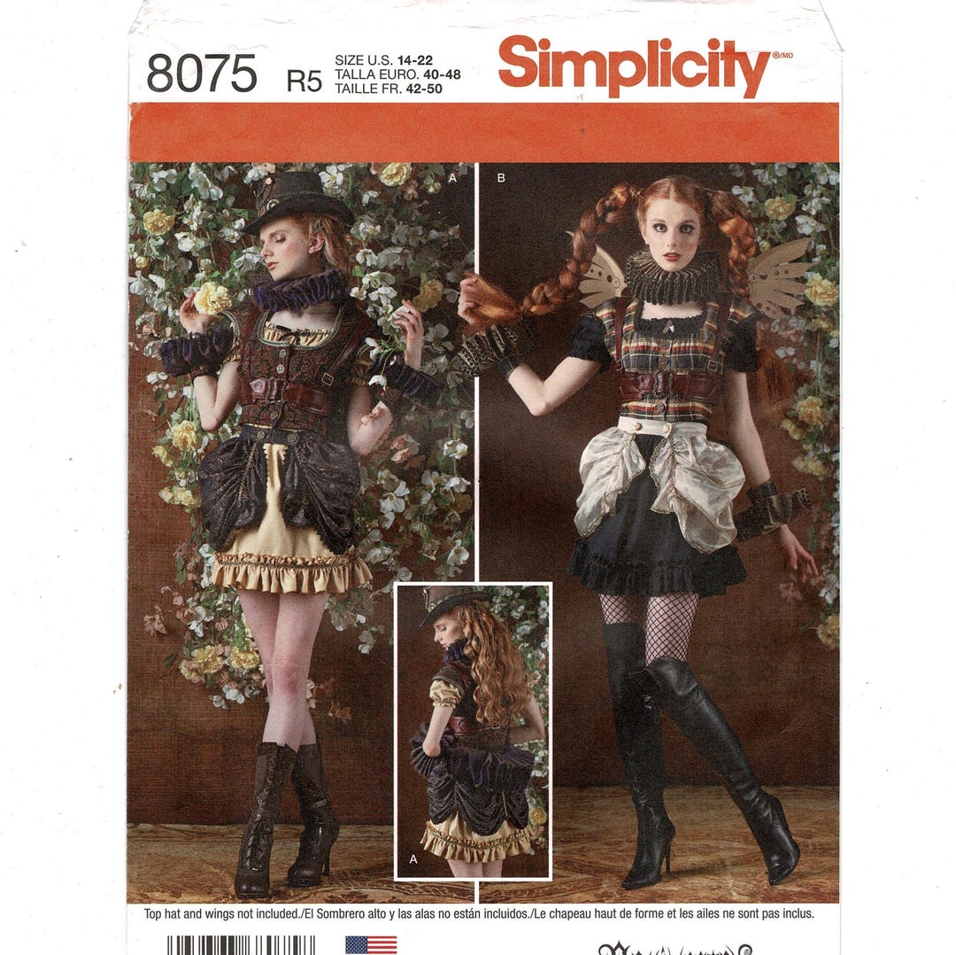 UNCUT Simplicity 8075 Steampunk Sewing Pattern Arkivestry Misses ...